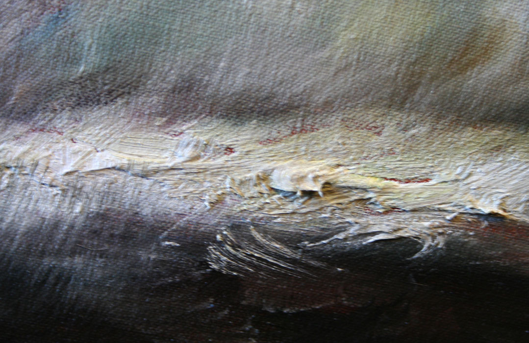 Close-up of brush strokes