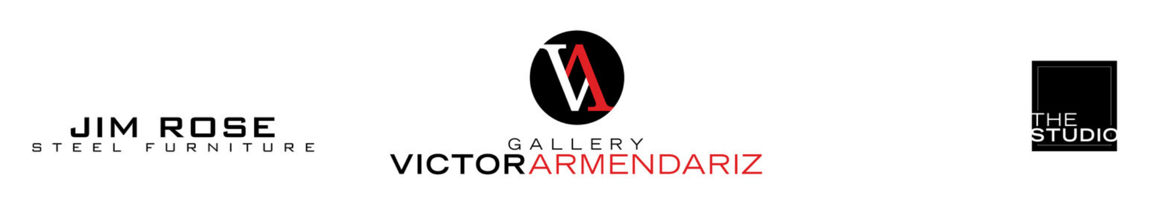 Victor Armendariz Gallery front banner of website screenshot.